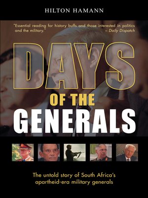 cover image of Days of the Generals